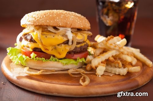 Collection of cheeseburger fast food hamburger sandwich 25 HQ Jpeg