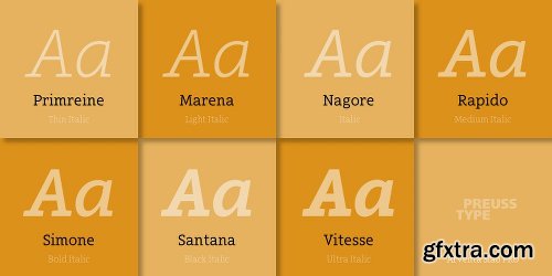 Arventa Slab Pro Font Family - 14 Fonts