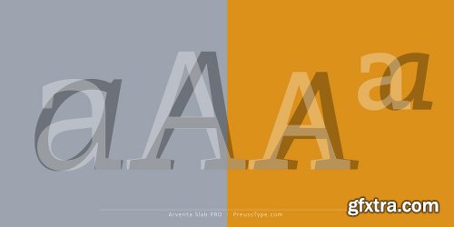 Arventa Slab Pro Font Family - 14 Fonts