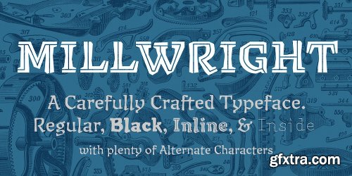 Millwright Font Family - 4 Fonts