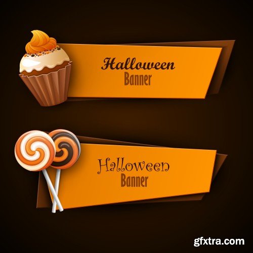 Halloween vector background and design banners