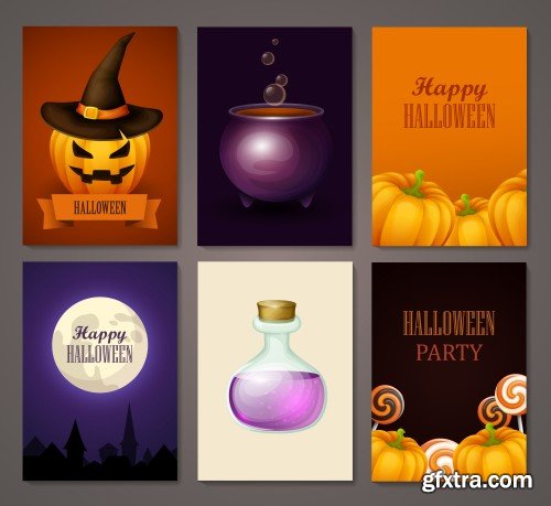 Halloween vector background and design banners