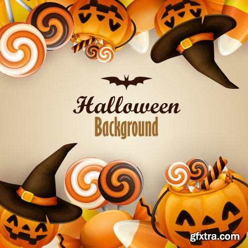 Halloween vector background and design banners