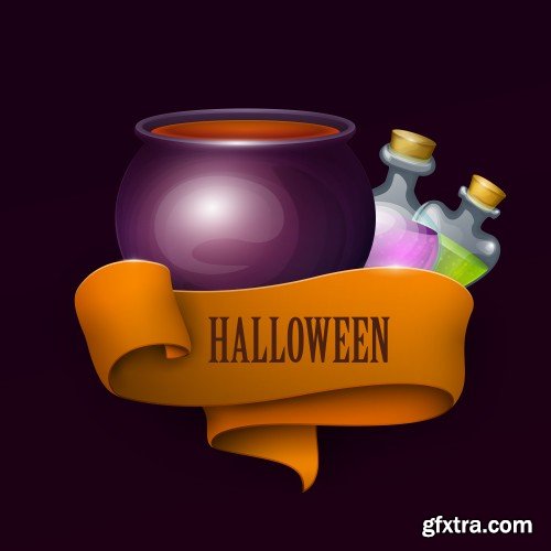 Halloween vector background and design banners