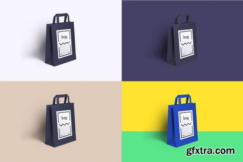 Premium Paper Bag Mockup