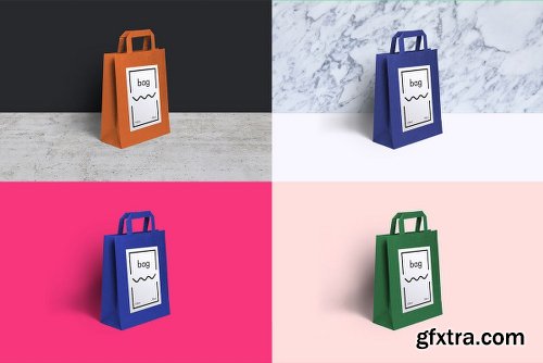 Premium Paper Bag Mockup