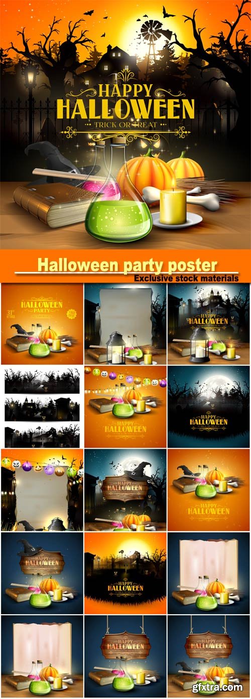 Halloween party poster