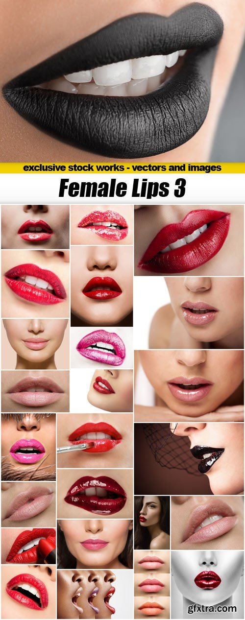 Female Lips 3 - 25xUHQ JPEG