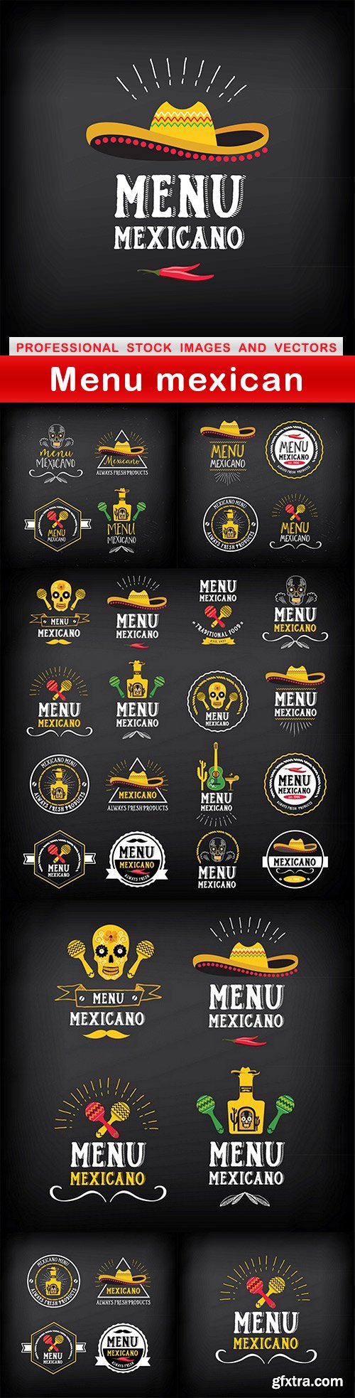 Menu mexican - 7 EPS