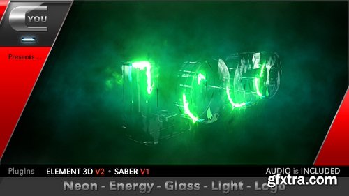 Videohive Neon Energy Glass Light Logo 17196496