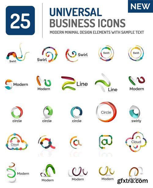 Abstract Elements of Design and Icon - 10xEPS