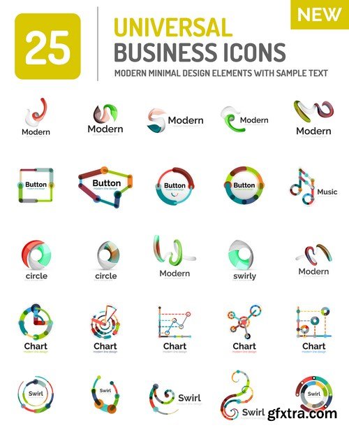 Abstract Elements of Design and Icon - 10xEPS