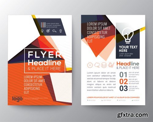 Corporate Templates of Brochures 13 - 15xEPS