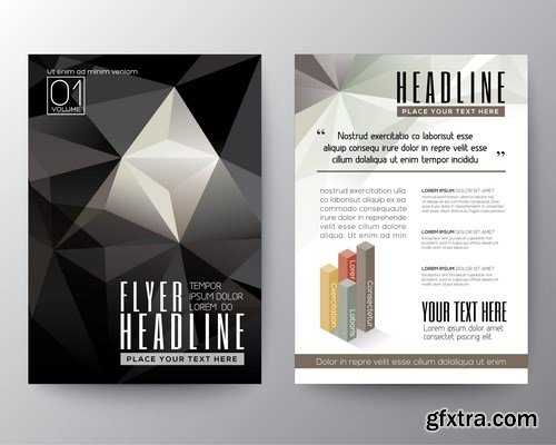 Corporate Templates of Brochures 13 - 15xEPS