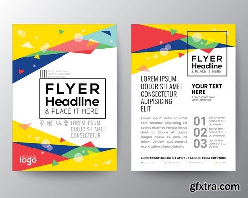 Corporate Templates of Brochures 13 - 15xEPS