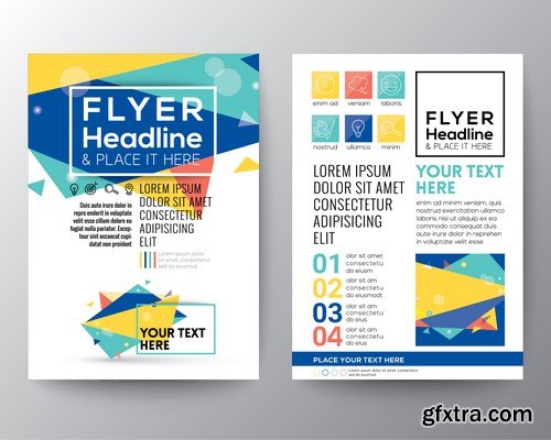 Corporate Templates of Brochures 13 - 15xEPS