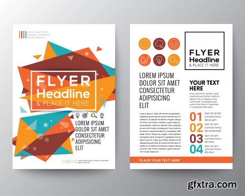 Corporate Templates of Brochures 13 - 15xEPS