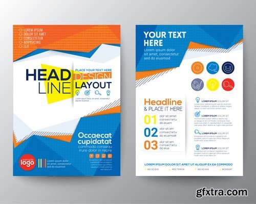 Corporate Templates of Brochures 13 - 15xEPS