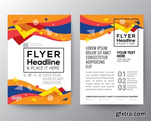 Corporate Templates of Brochures 13 - 15xEPS