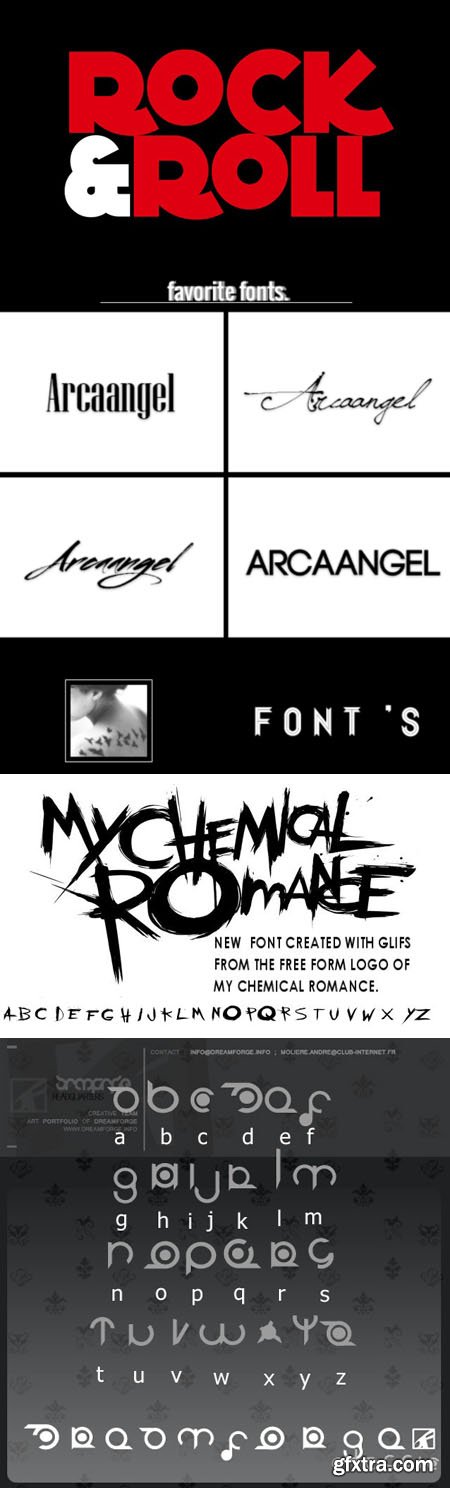 8 Fonts Pack