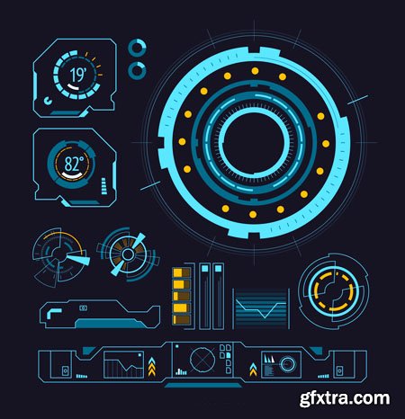 Sci-fi Futuristic Interface Vector