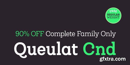 Queulat Condensed Font Family - 24 Fonts