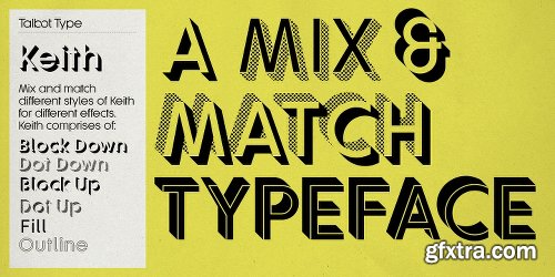 Keith Font Family - 6 Fonts