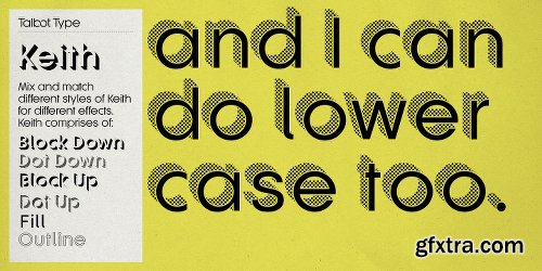 Keith Font Family - 6 Fonts