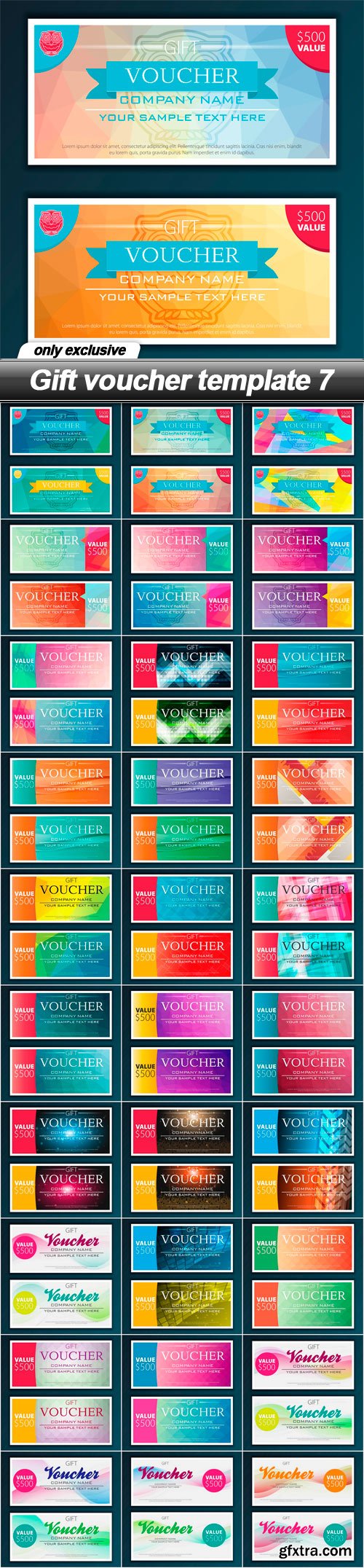 Gift voucher template 7 - 31 EPS