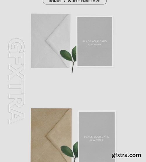 Invitation Greeting Card Eco Mock-Up