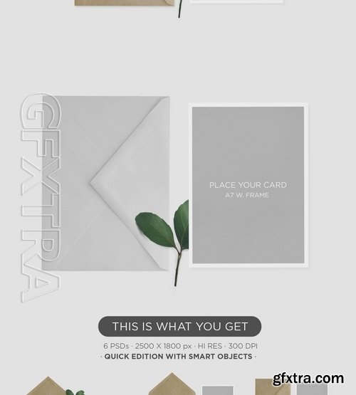 Invitation Greeting Card Eco Mock-Up