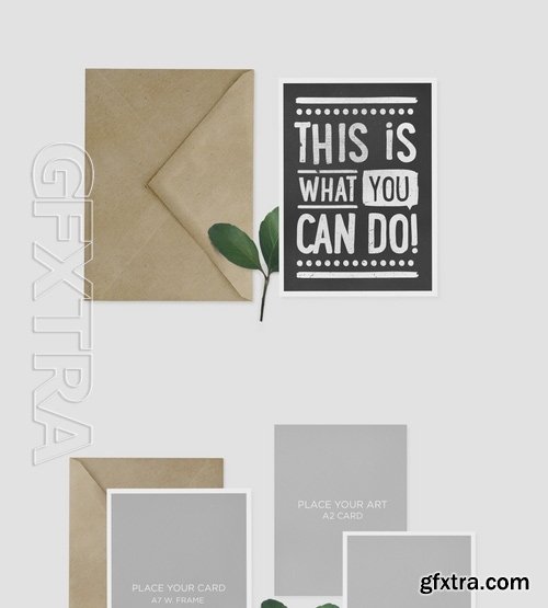 Invitation Greeting Card Eco Mock-Up