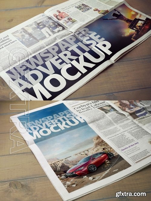 Newspaper Advertise Mockup v2