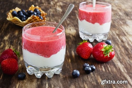 Collection of ice cream cream curd dessert fruit milk 25 HQ Jpeg