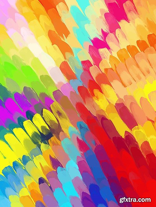 Collection of multicolored rainbow flyer background is colors vector image 25 EPS