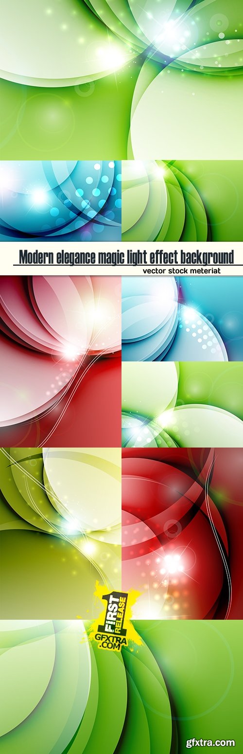 Modern elegance magic light effect background