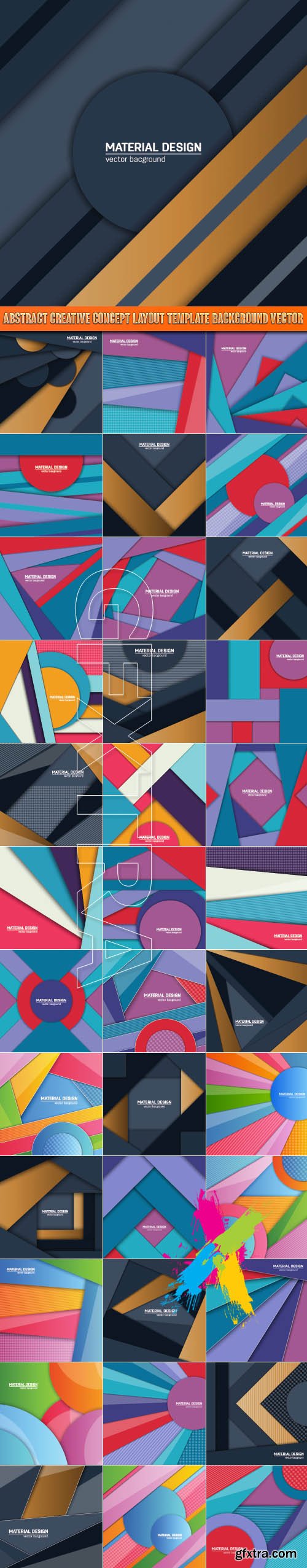 Abstract creative concept layout template background Vector