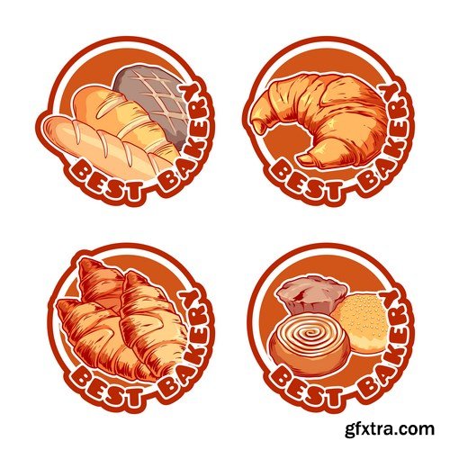 Stickers Desserts - 8 EPS