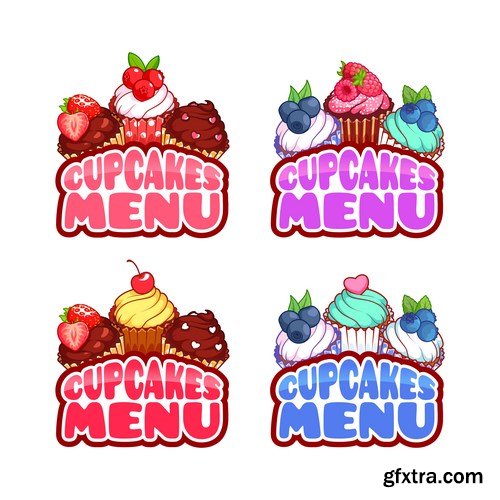 Stickers Desserts - 8 EPS