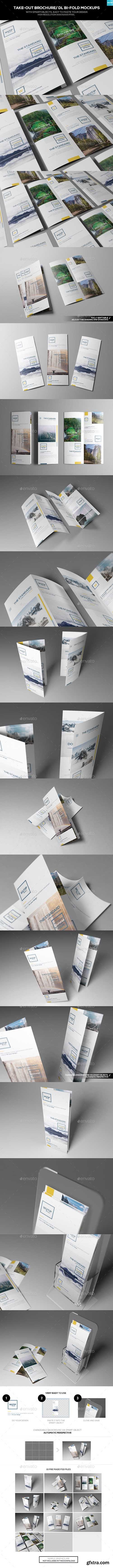 Graphicriver Take-out Brochure/ DL Bi-Fold Mockups 16535076