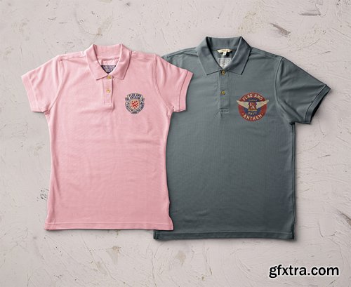 PSD Polo Shirt Mockup Vol 3