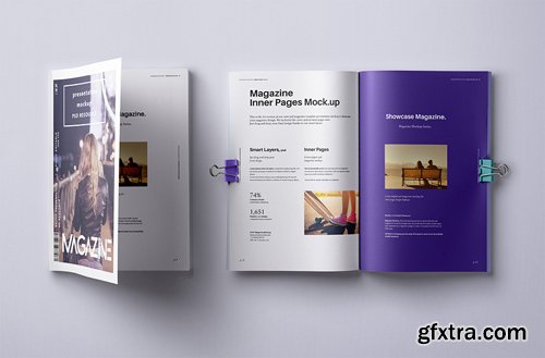 PSD Magazine Mockup Vol 10