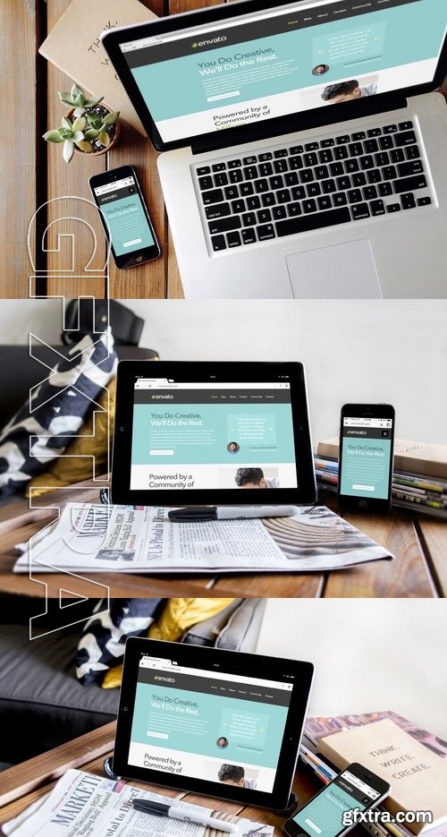 Responsive Display iPhone Macbook Device Mock-Up