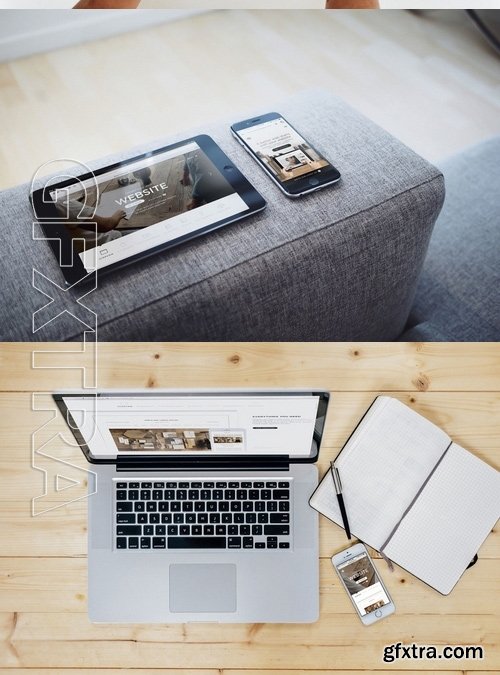 Responsive Web App Display Mock-Up