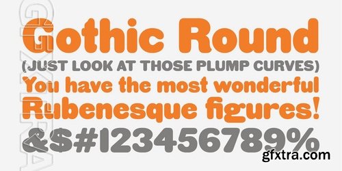 HWT Gothic Round - 1 font: $24.95