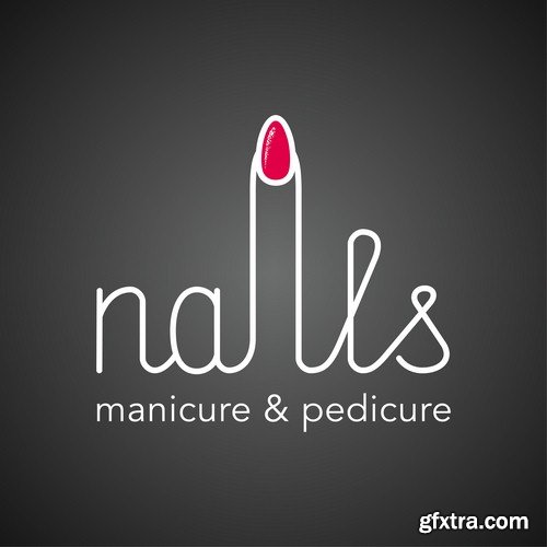 Nails logo - 8 EPS