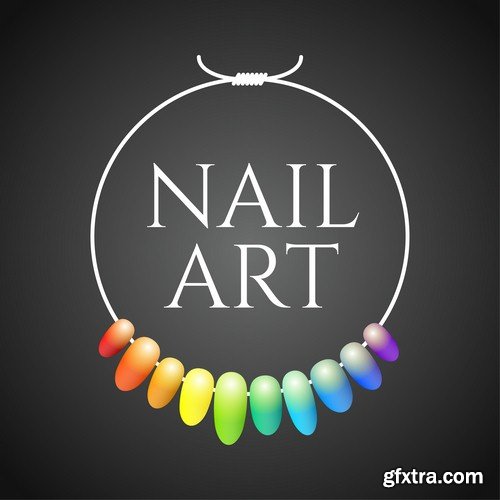 Nails logo - 8 EPS