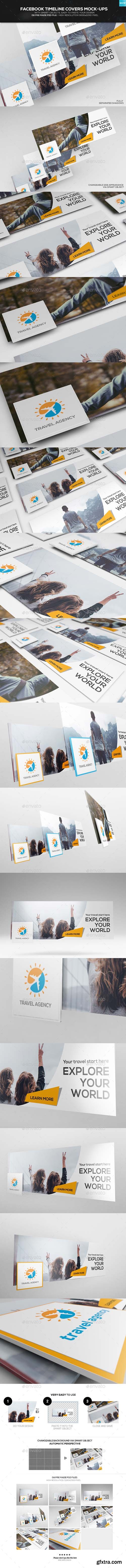 Graphicriver Facebook Timeline Covers Mock-up 14107020