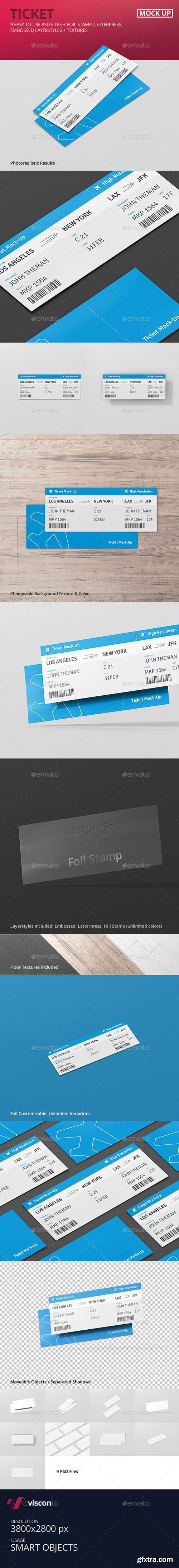 Graphicriver Ticket Mockup 14822058