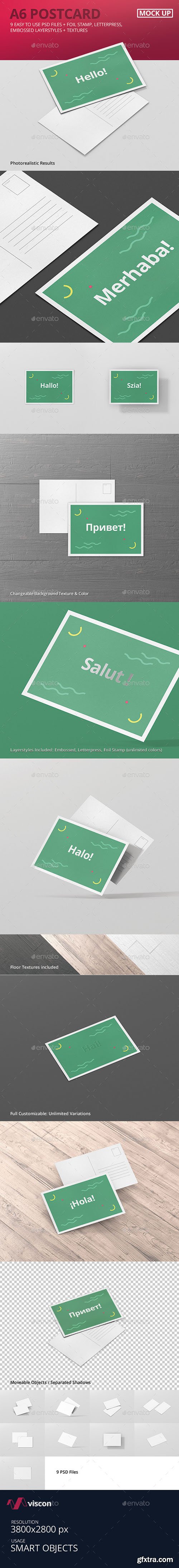 Graphicriver A6 Postcard / Flyer Mockup 14387938